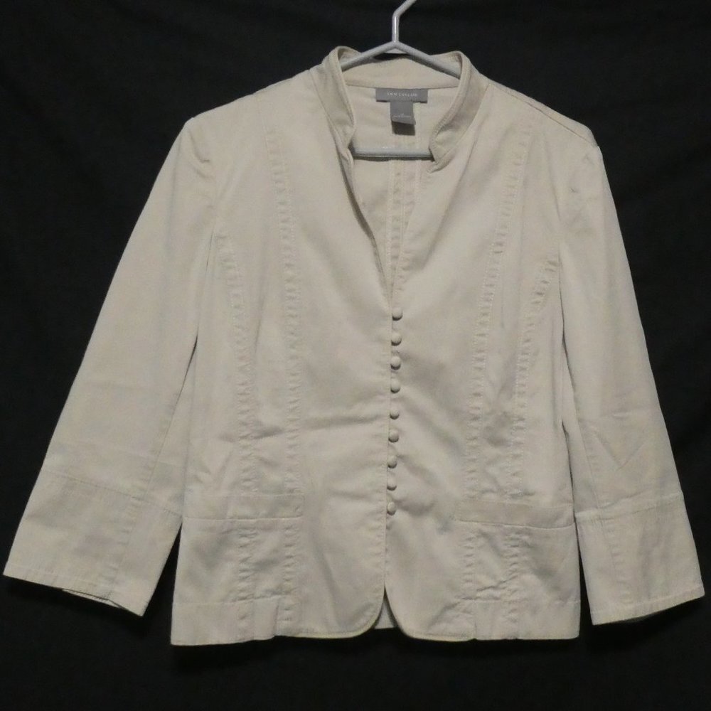 ANN TAYLOR | size 10 | Beige Blazer | NWOT